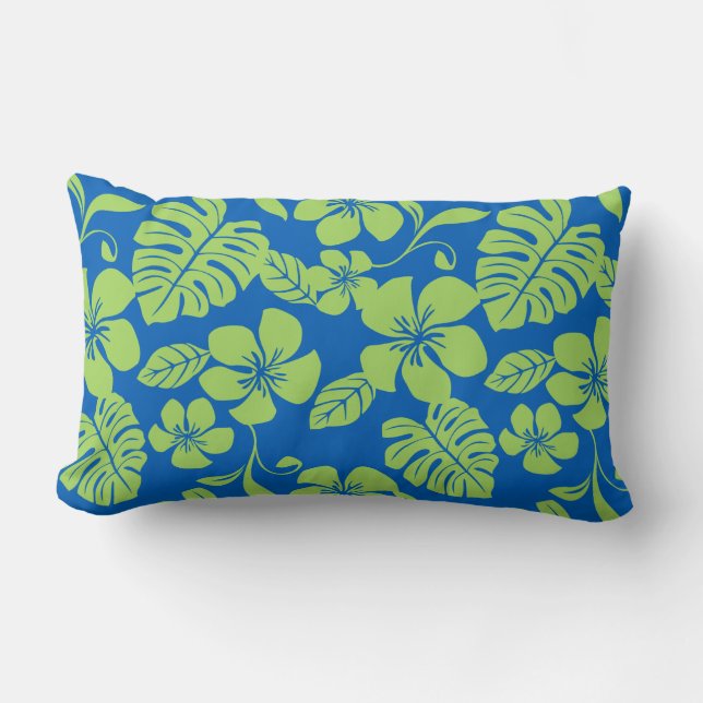 PINK BIKINI (BLUE/GREEN) Throw Pillow (Front)