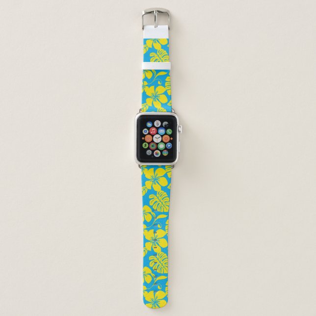 PINK BIKINI (BLUE/YELLOW) APPLE WATCH BAND (Front)