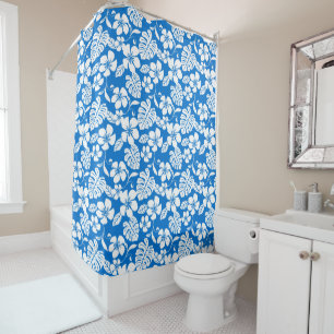 PINK BIKINI (BRIGHT BLUE) SHOWER CURTAIN