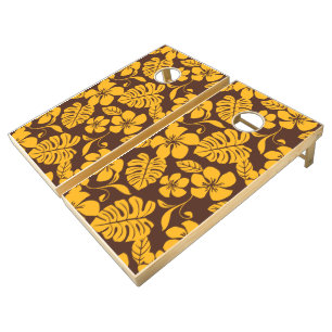PINK BIKINI (BROWN/GOLD) CORNHOLE SET