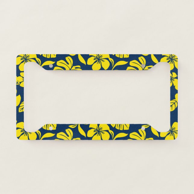 PINK BIKINI (DARK BLUE/YELLOW) LICENSE PLATE FRAME (Front)