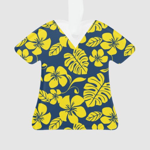 PINK BIKINI (DARK BLUE/YELLOW) Scrubs Ornament