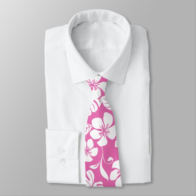 PINK BIKINI (FLAMINGO PINK) NECK TIE (Tied)