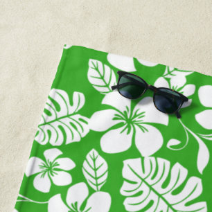 PINK BIKINI (GRASS GREEN) BEACH TOWEL