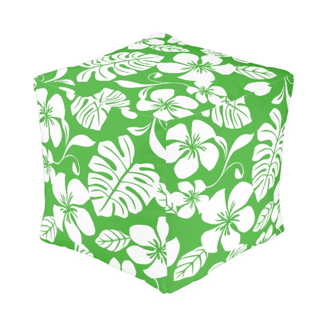 PINK BIKINI (GRASS GREEN) POUF (Angled Back)