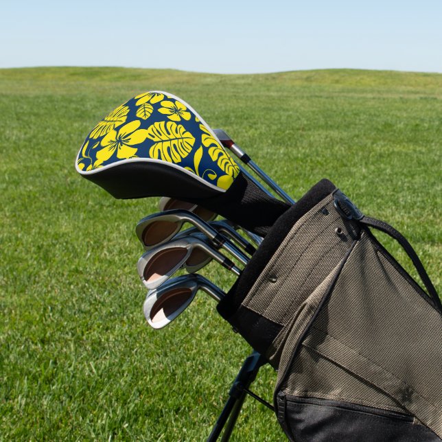 PINK BIKINI (NAVY/YELLOW) GOLF HEAD COVER (In Situ)