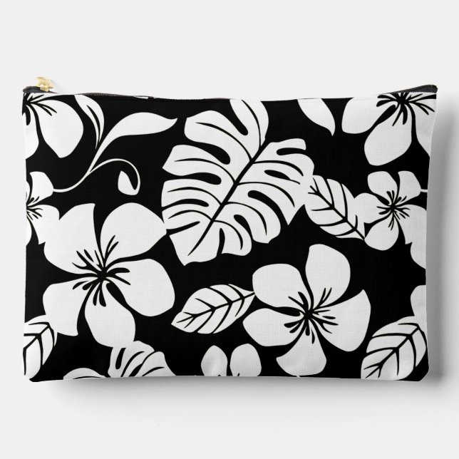 PINK BIKINI PATTERN IN BLACK ACCESSORY POUCH (Front)