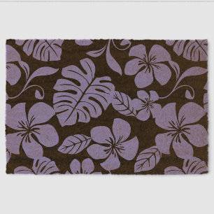 PINK BIKINI PATTERN IN BLACK AND LAVENDER FIBER DOORMAT