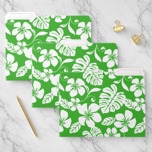 PINK BIKINI PATTERN IN GRASS GREEN FILE FOLDER
