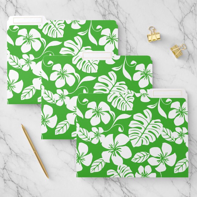 PINK BIKINI PATTERN IN GRASS GREEN FILE FOLDER (Set)