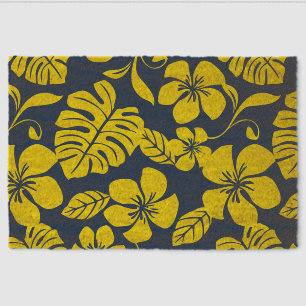 PINK BIKINI PATTERN IN NAVY/YELLOW FIBER DOORMAT