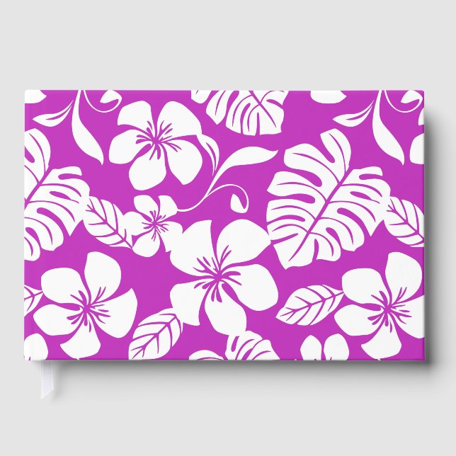 PINK BIKINI PATTERN IN RASPBERRY GUEST BOOK (Front)