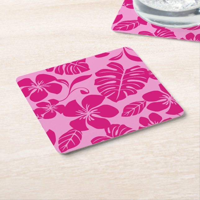 PINK BIKINI (PINKS) SQUARE PAPER COASTER (Angled)
