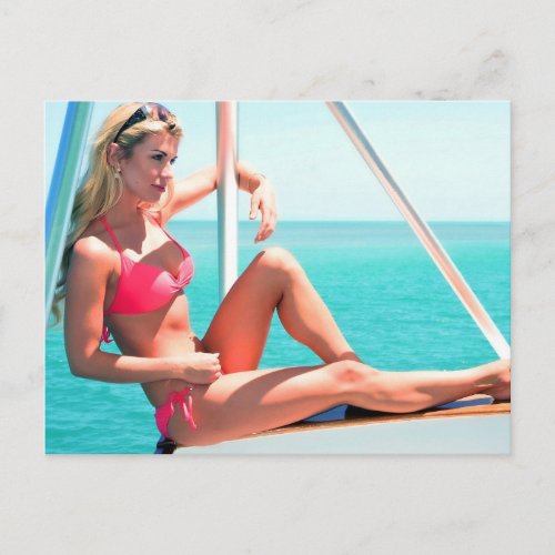 Pink Bikini postcard