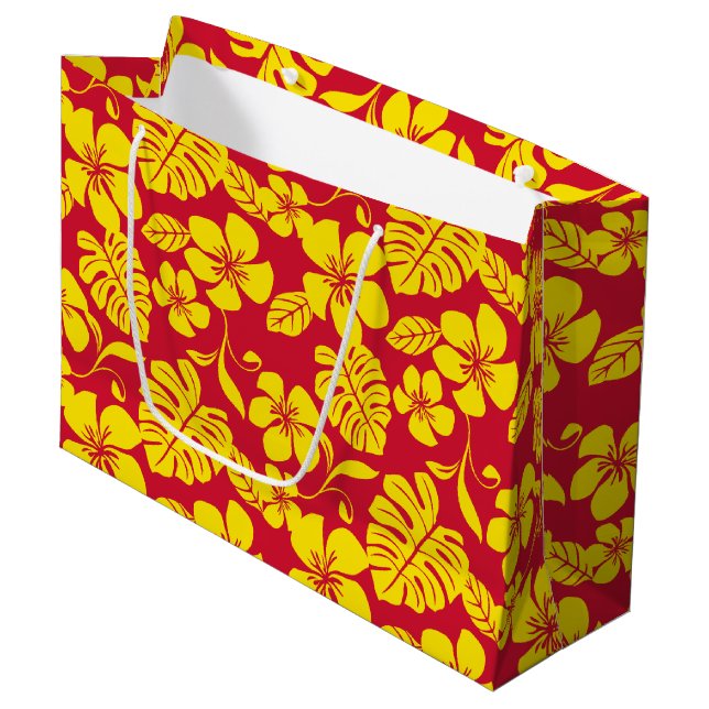 PINK BIKINI (RED/GOLD) LARGE GIFT BAG (Front Angled)