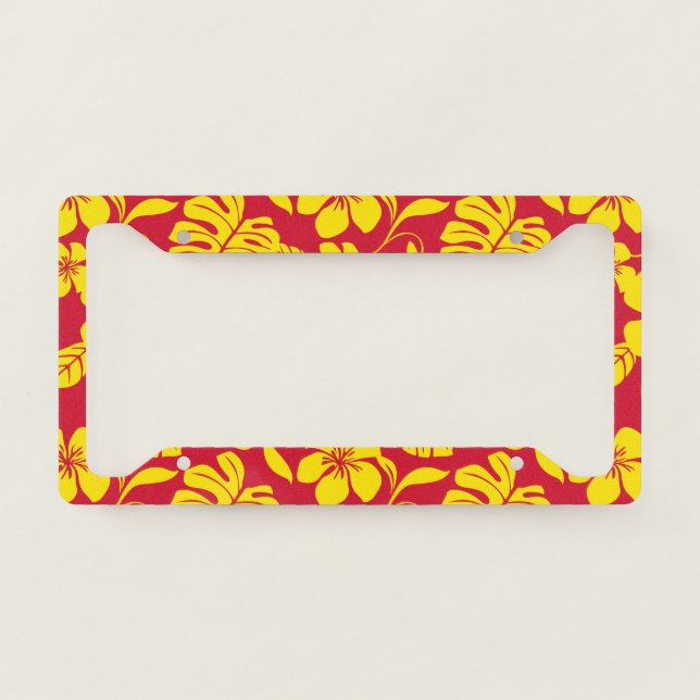 PINK BIKINI (RED/GOLD) LICENSE PLATE FRAME (Front)