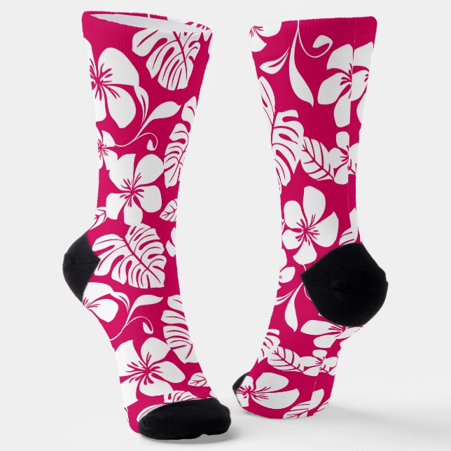 PINK BIKINI (STRAWBERRY RED) SOCKS (Angled)