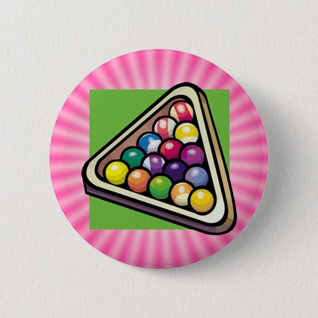 Pink Billiards Button (Front)