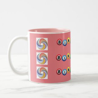 Pink BingonSwirl Two-Toned Mug
