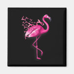 Pink Bird Flamingo Breast Cancer Awareness  Magnet