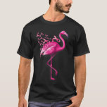 Pink Bird Flamingo Breast Cancer Awareness  T-Shirt