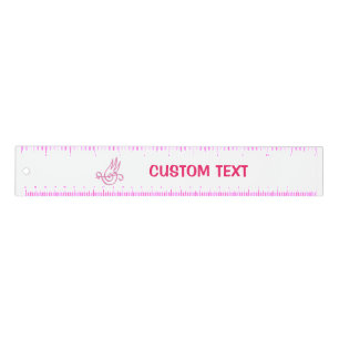 Pink Bird Music 12 inch Ruler