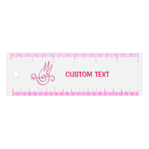 Pink Bird Music 6 inch Ruler