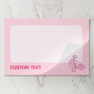 Pink Bird Music Paper Pad