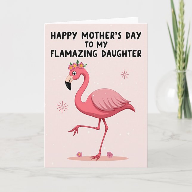 Pink Bird Sweet Mothers Day Card (Front)