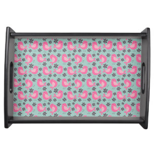 Pink Birds Serving Tray