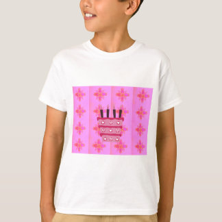 Pink Birthday Cake Art Print T-Shirt