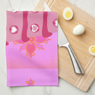 Pink Birthday Cake Art Print Towel
