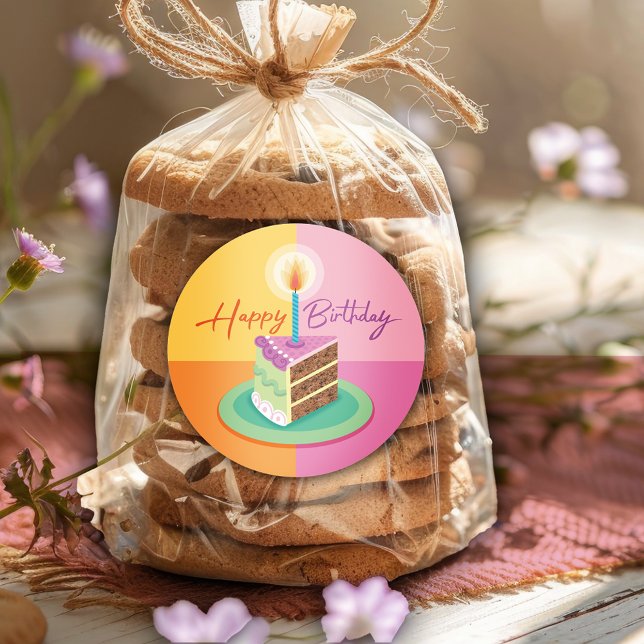Pink Birthday Cake Sticker (Creator Uploaded)