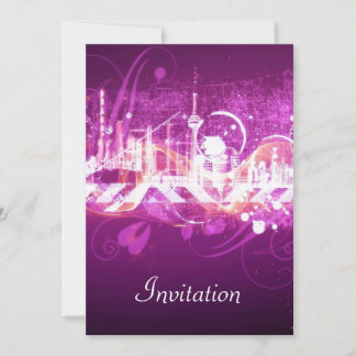Pink Birthday Party Invitation Pink City