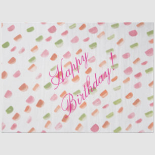 Pink Birthday Tissue Paper