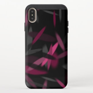 pink black and gray abstract iPhone XS max slider case