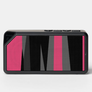 Pink Black and Gray Bluetooth Speaker