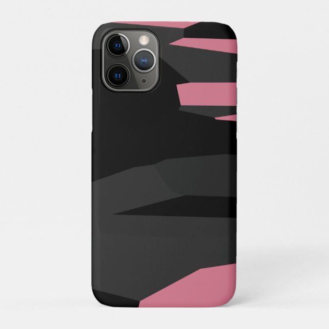 Pink Black and Gray Case-Mate iPhone Case (Back)