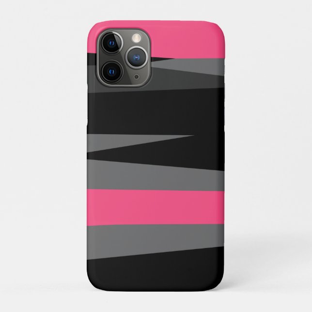 Pink Black and Gray Case-Mate iPhone Case (Back)