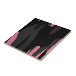 Pink Black and Gray Ceramic Tile