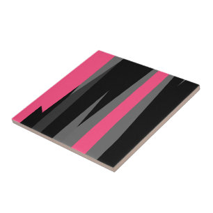 Pink Black and Gray Ceramic Tile