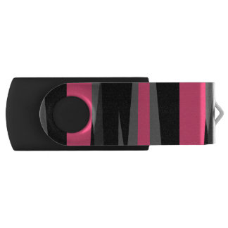 Pink Black and Gray Flash Drive