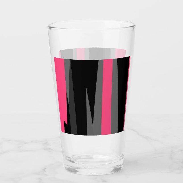 Pink Black and Gray     Glass (Front)
