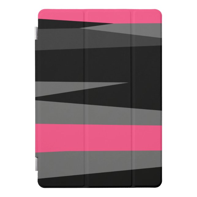 Pink Black and Gray iPad Pro Cover (Front)