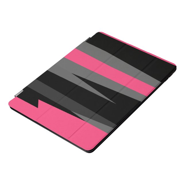 Pink Black and Gray iPad Pro Cover (Side)