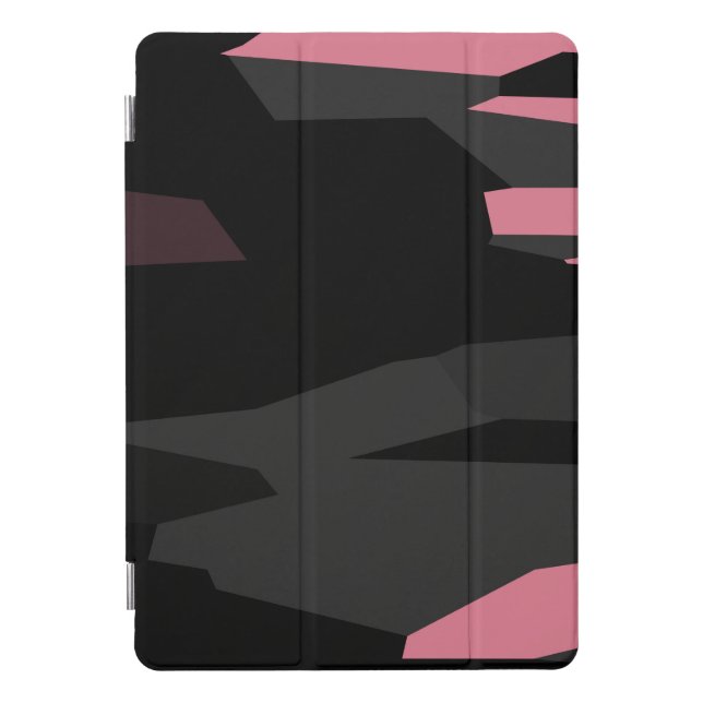 Pink Black and Gray iPad Pro Cover (Front)