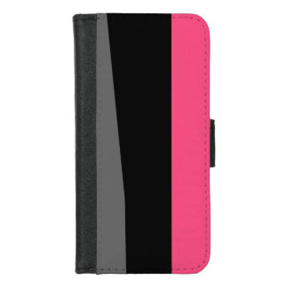 Pink Black and Gray iPhone 8/7 Wallet Case