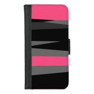 Pink Black and Gray iPhone 8/7 Wallet Case