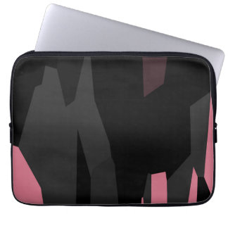 Pink Black and Gray Laptop Sleeve