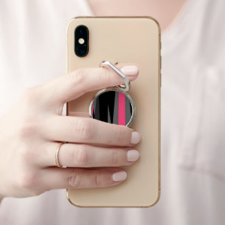 Pink Black and Gray Phone Ring Stand